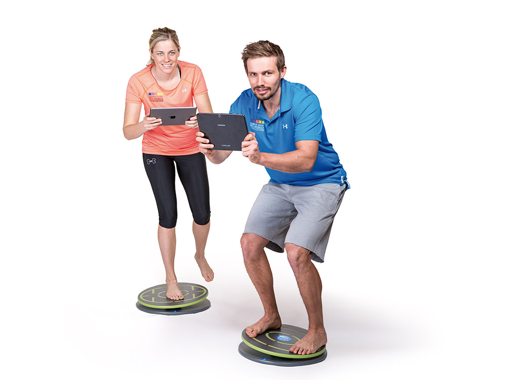 Balance-Board Koordinationstraining per App mit der MFT Challenge Disc 2.0