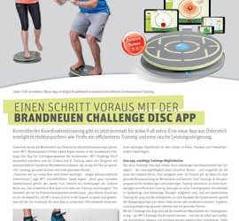 Einen Schritt voraus mit der brandneuen Challenge Disc App