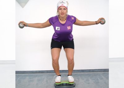 Kniebeugen-Training mit der MFT Trim Disc