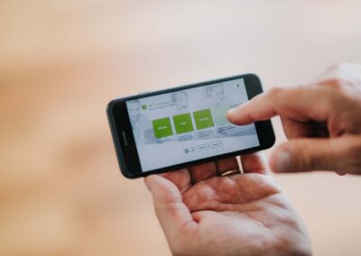 Die MFT Bodyteamwork App im Einsatz am Smartphone